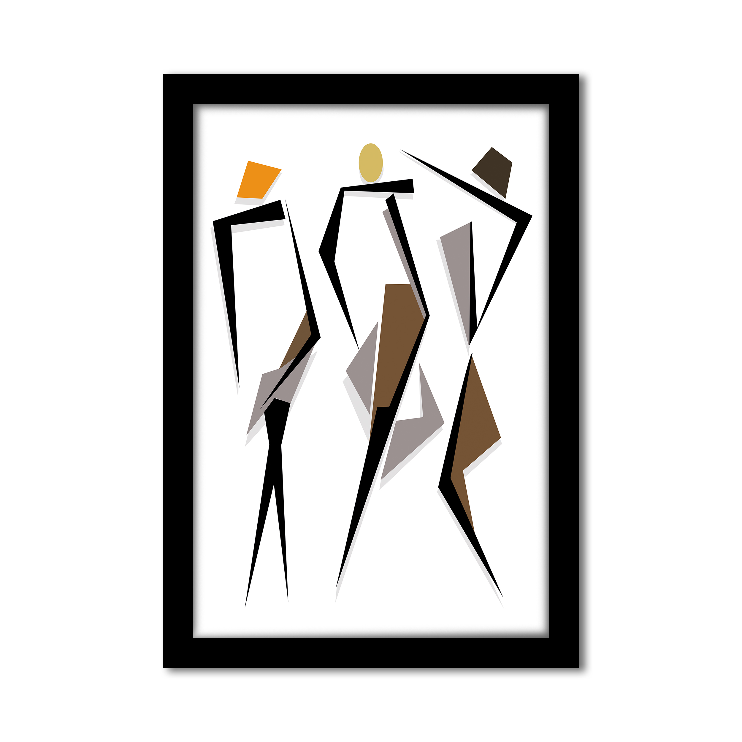 Modern Abstract Figurative Art Wall Frame